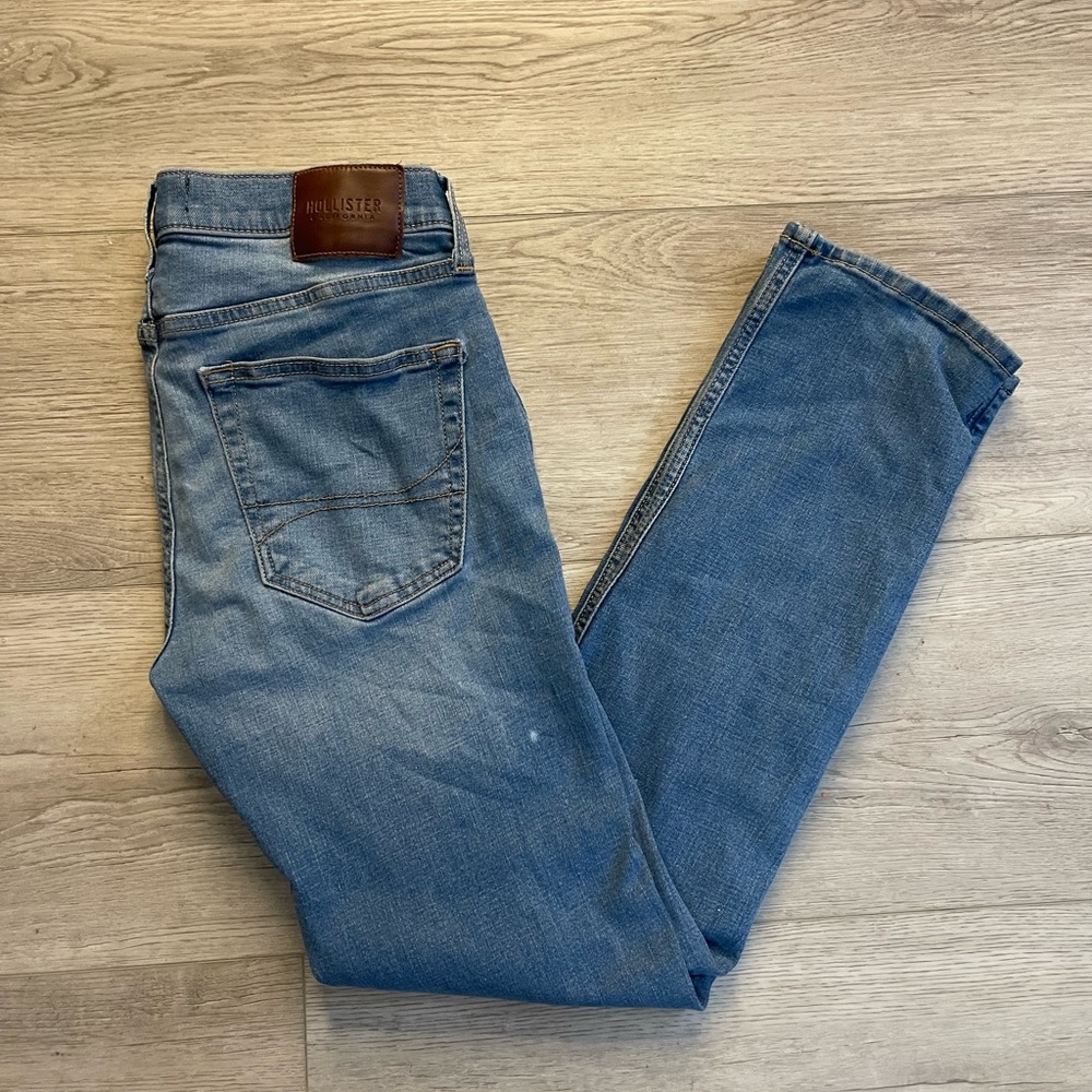 Hollister Men's Light Blue Slim Jeans